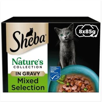 Sheba Natures Collection Wet Cat Food Trays Mixed in Gravy (8 x 85g)