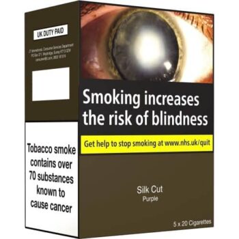 Silk Cut Purple King Size 5x20 Cigarettes 100 Multipack TT (100)