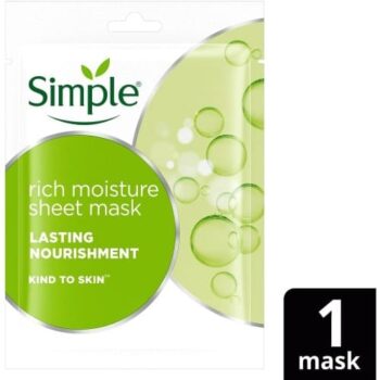 Simple Kind to Skin Rich Moisture Sheet Mask 1pc x Little Mix (1 x 21ml)