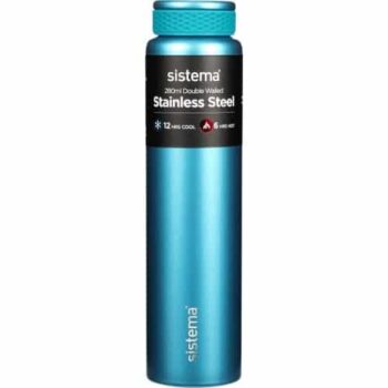 Sistema Hydrate Multicolour Stainless Steel Bottle (280ml)