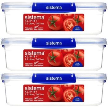 Sistema Klip It Plus Food Storage Container (3 x 2.2l)