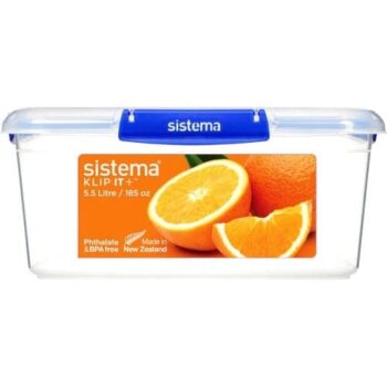 Sistema Multi-Coloured Klip It Plus Square Storage Food Storer