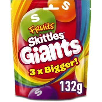Skittles Giants Vegan Chewy Sweets (132g)