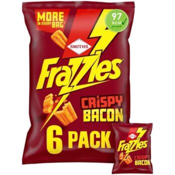 Smiths Frazzles Bacon Crisps Multipack (6 x 20g)