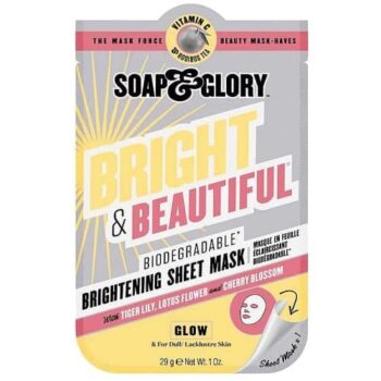Soap & Glory Bright + Beautiful Biodegradable Brightening Sheet Mask