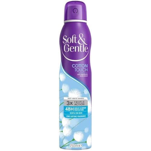 Soft & Gentle Aerosol Cotton & Lily Anti-Perspirant Deodorant (250ml)