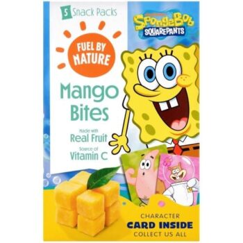 SpongeBob Fuel By Nature Mango Bites Made with Real Fruit (5 x 20g)