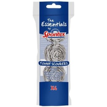 Spontex Essentials Tough Stainless Steel Scourers