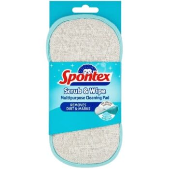 Spontex Scrub & Wipe Multi-Purpose Cleaning Pad Microfibre each