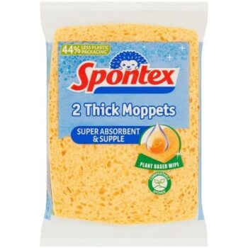 Spontex Thick Moppets Sponge Wipes (2)