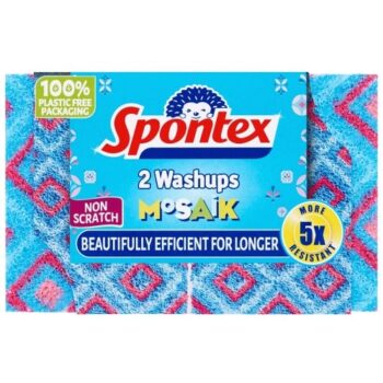 Spontex Washups Mosaik Non Scratch Sponge Scourers