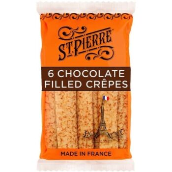 St Pierre 6 Chocolate Filled Crepes (6 x 32g)