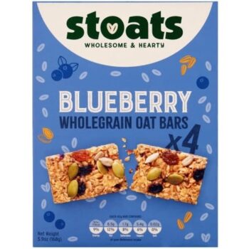 Stoats Blueberry & Honey Porridge Oat Bars (4 x 42g)