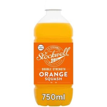 Stockwell & Co No Added Sugar Double Strength Orange Squash (750ml)