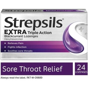 Strepsils Extra Blackcurrant Lozenges (24)