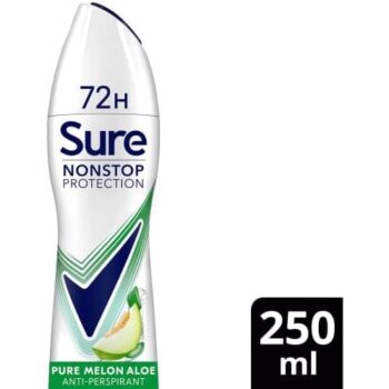 Sure Antiperspirant Deodorant Pure Melon Aloe Nonstop Protection (250ml)