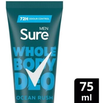 Sure Men Ocean Rush Whole Body Deodorant Cream 72h Odour Control (75ml)