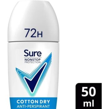 Sure Women Nonstop Cotton Dry Antiperspirant Deodorant Roll On (50ml)