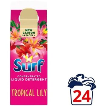 Surf Liquid Laundry Detergent Tropical Lily (648ml)