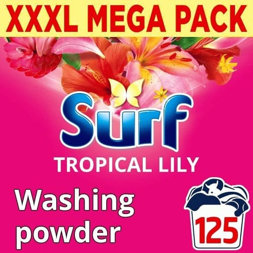 Surf Tropical Lily Powder Detergent 125 Washes (6250g)