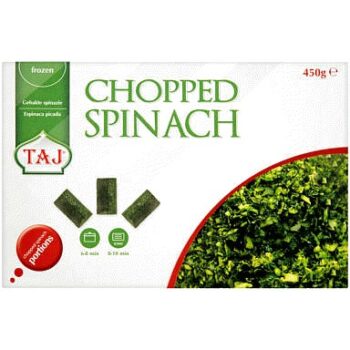 Taj Frozen Chopped Spinach (450g)