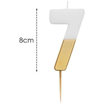 Talking Tables Number 7 Large Gold Candle