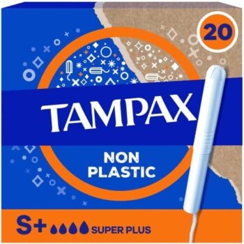 Tampax Super Plus Tampons with Cardboard Applicator Blue Box (20)