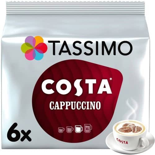 Tassimo Costa Cappuccino Coffee Pods (6 x 210g)