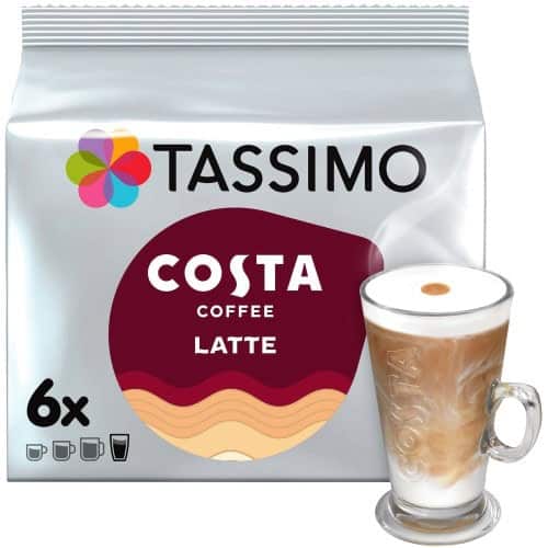 Tassimo Costa Latte Coffee Pods (6 x 167.4g)