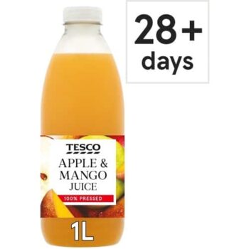Tesco 100% Pressed Apple & Mango Juice (1 Litre)