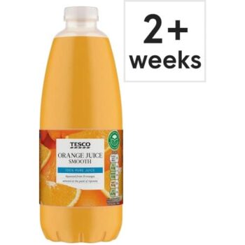 Tesco 100% Pure Orange Juice Smooth (1 Litre)