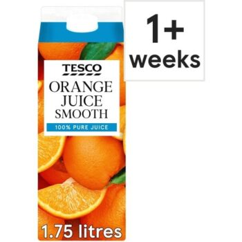 Tesco 100% Pure Squeezed Orange Juice Smooth (1.75 Litre)