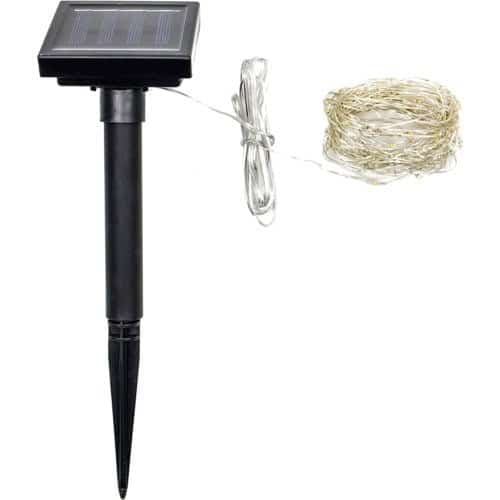 Tesco 100 Solar Firefly Lights Multi-Coloured