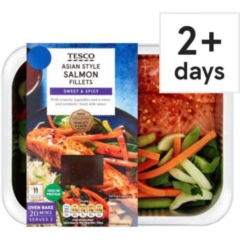 Tesco 2 Asian Style Salmon Fillets (340g)