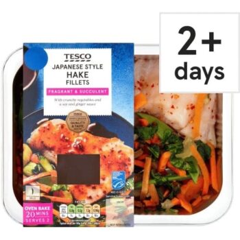 Tesco 2 Japanese Style Hake Fillets (340g)