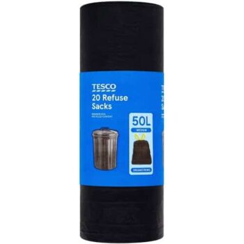 Tesco 20 Refuse Sacks Medium (50 Litre)