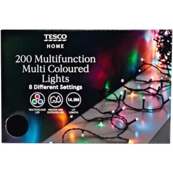 Tesco 200 Multifunction Multicoloured LED Christmas Lights