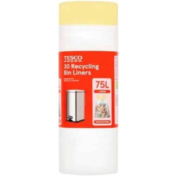 Tesco 30 Recycling Bin Liners (75 Litre)
