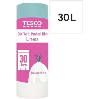 Tesco 30 Tall Pedal Bin Liners