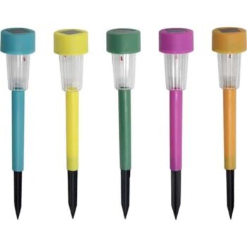 Tesco 5 Colour Solar Stakes Lights