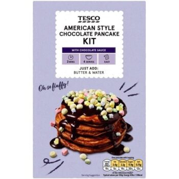 Tesco American Style Chocolate Pancake Kit (240g)