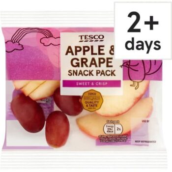 Tesco Apple & Grape Snack Pack
