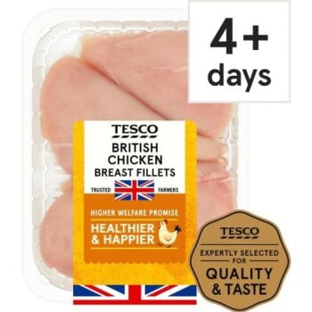 Tesco British Chicken Breast Fillets (650g)