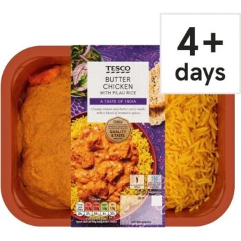 Tesco Butter Chicken With Pilau Rice (400g)