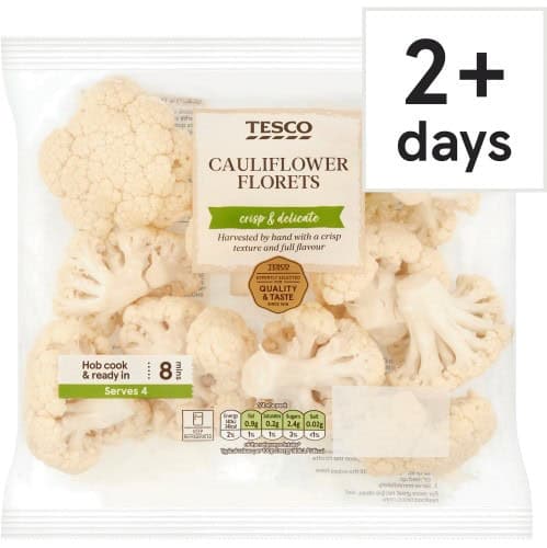 TESCO CAULIFLOWER FLORETS (400g)