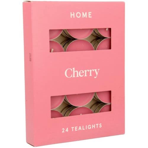 TESCO CHERRY TEALIGHTS