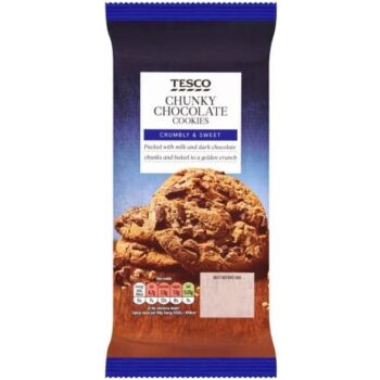 Tesco Chunky Chocolate 10 Cookies (200g)