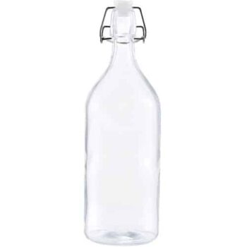 Tesco Clip Glass Food Storage Bottle (1 Litre)