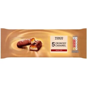 Tesco Crunchy Caramel Chocolate Bars Multipack (5 x 42g)