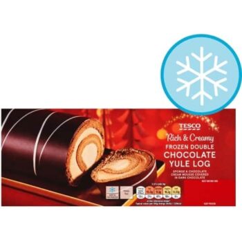 Tesco Double Chocolate Yule Log